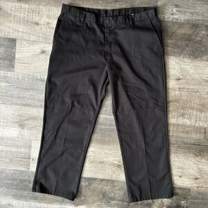 Dickies black flat front chino work pants size 40x30, GUC